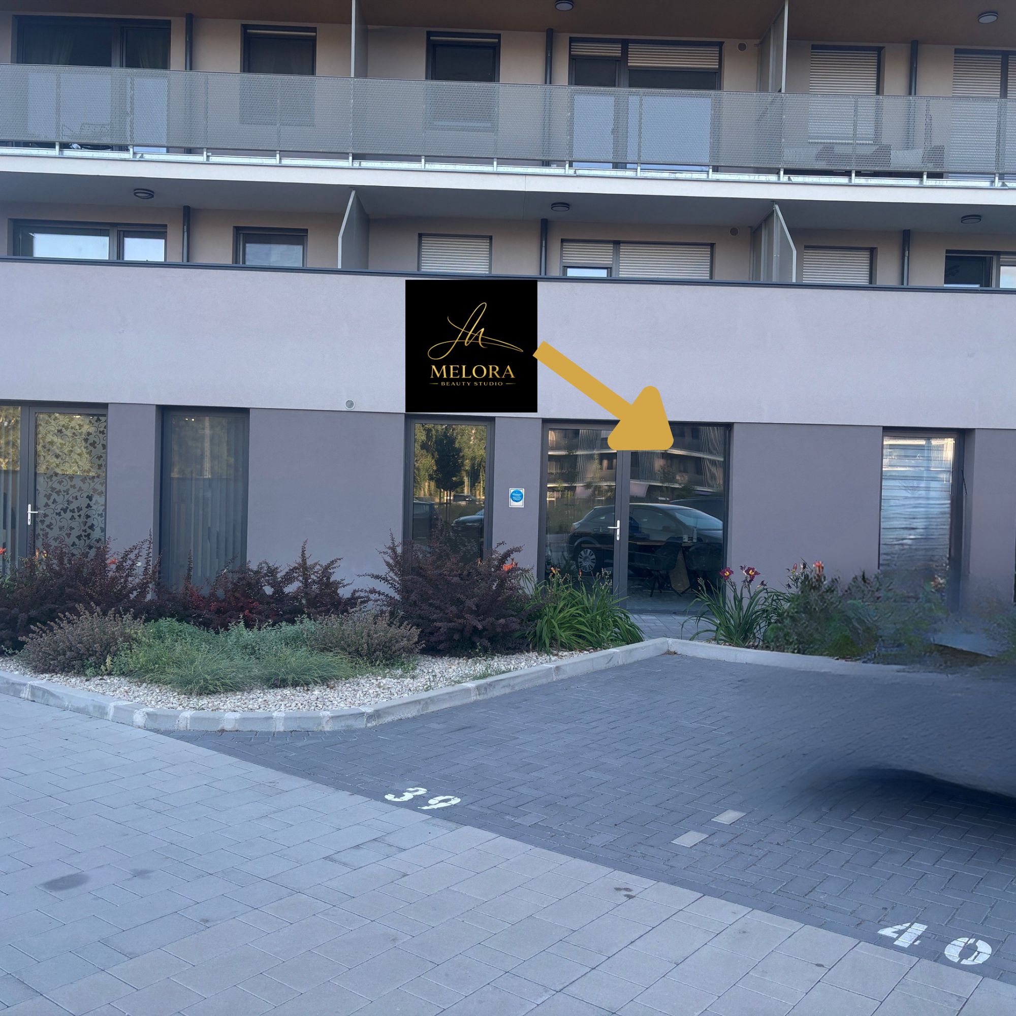 Melora Beauty Studio megközelítés — 2. lépés