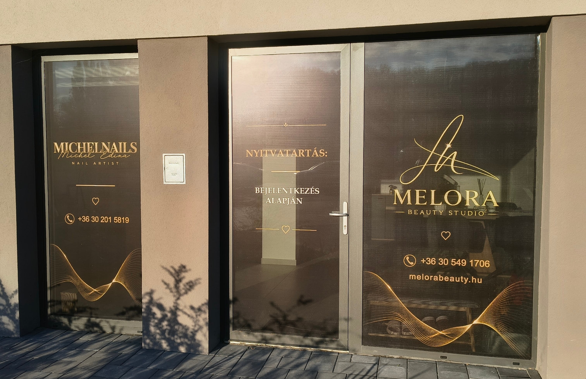 Melora Beauty Studio megközelítés — 2. lépés